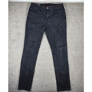 Mugsy Jeans Mens 34x36 Black Stretch Denim Straight Leg Casual Comfort Squid Ink